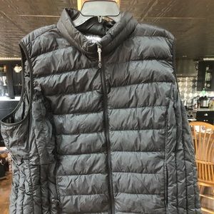 Plus Size Black Puffer Vest